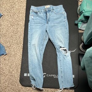 Madewell Light Blue Distressed Perfect Vintage Jeans